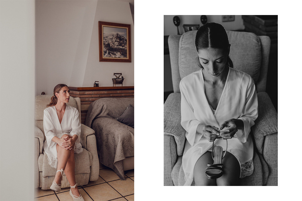 fotografía de boda en Cazorla en las Ruinas de Santa María