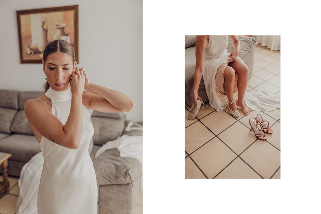 fotografía de boda en Cazorla en las Ruinas de Santa María