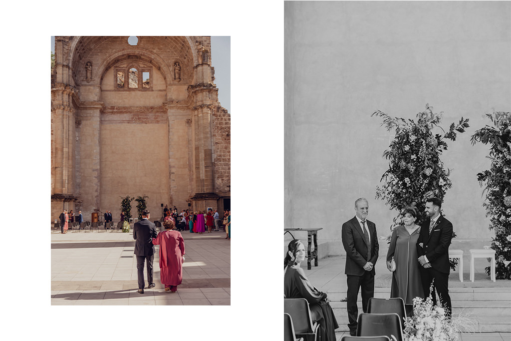 fotografía de boda en Cazorla en las Ruinas de Santa María