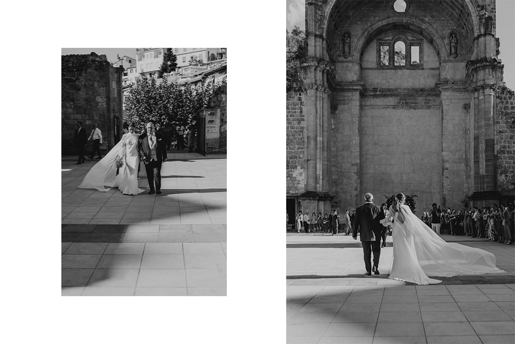 fotografía de boda en Cazorla en las Ruinas de Santa María