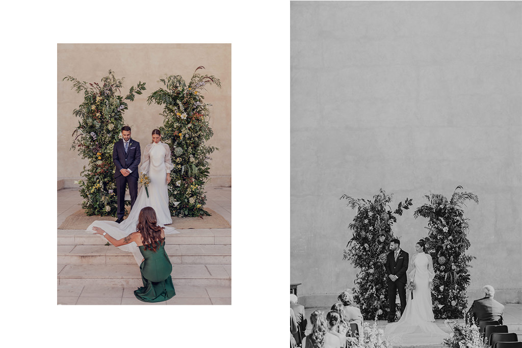 fotografía de boda en Cazorla en las Ruinas de Santa María