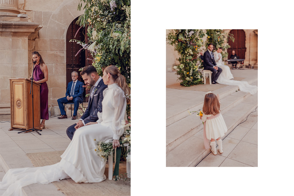 fotografía de boda en Cazorla en las Ruinas de Santa María