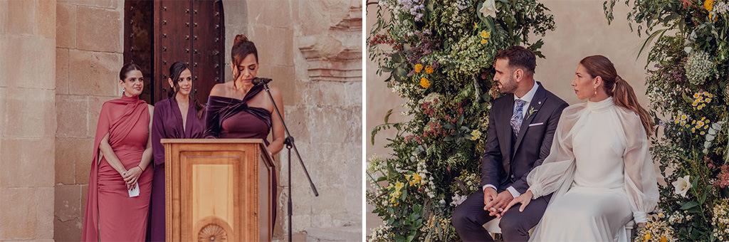 fotografía de boda en Cazorla en las Ruinas de Santa María