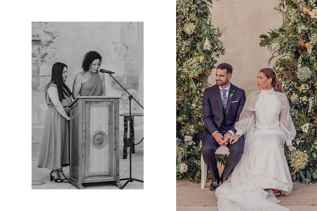 fotografía de boda en Cazorla en las Ruinas de Santa María