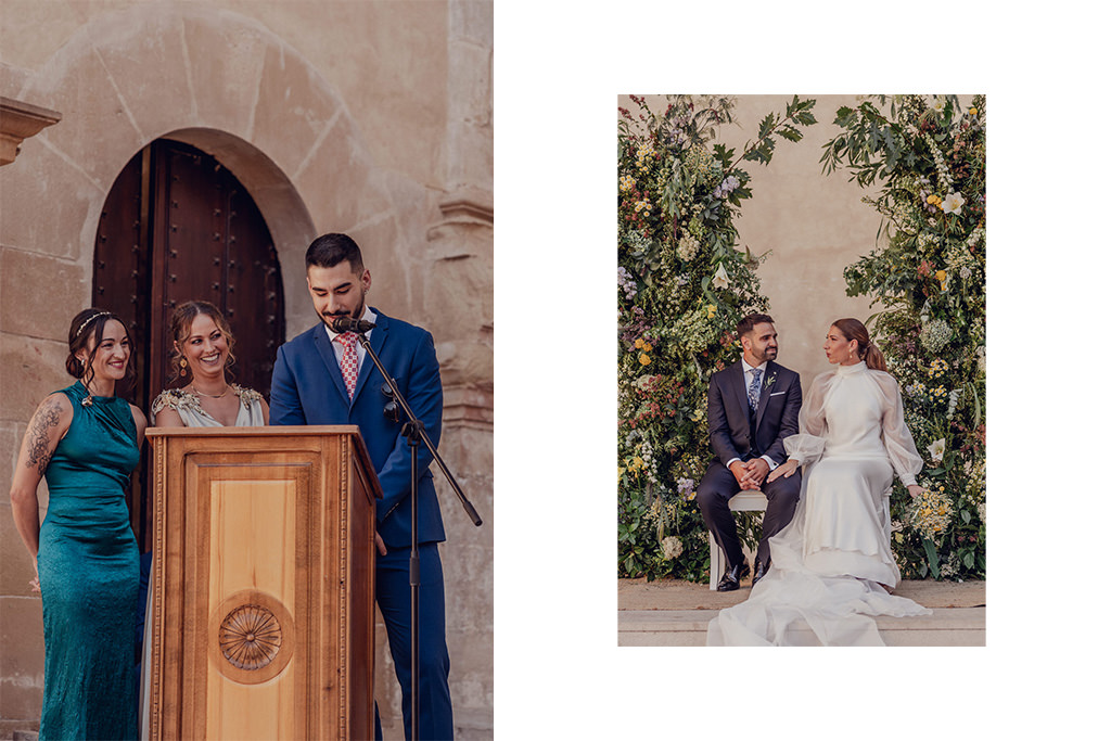 fotografía de boda en Cazorla en las Ruinas de Santa María