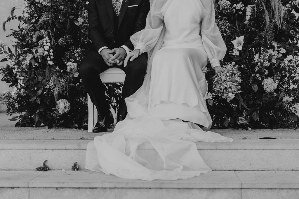 fotografía de boda en Cazorla en las Ruinas de Santa María