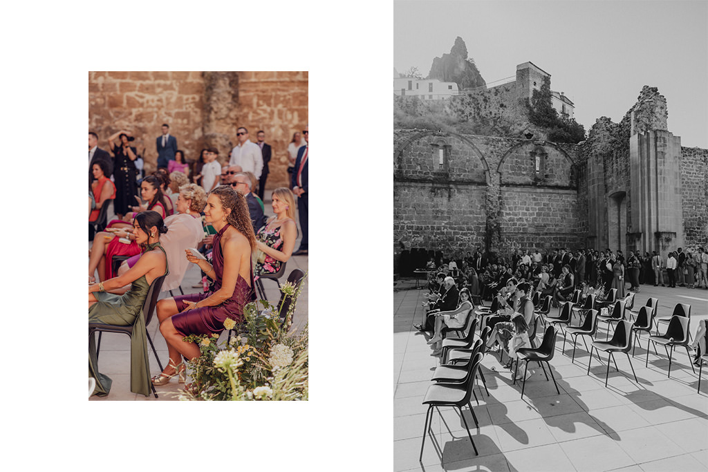 fotografía de boda en Cazorla en las Ruinas de Santa María