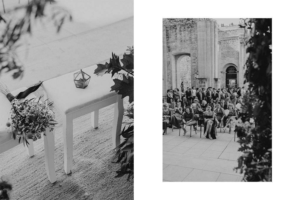 fotografía de boda en Cazorla en las Ruinas de Santa María
