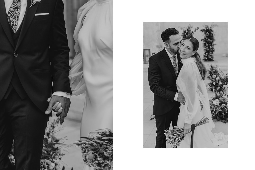 fotografía de boda en Cazorla en las Ruinas de Santa María