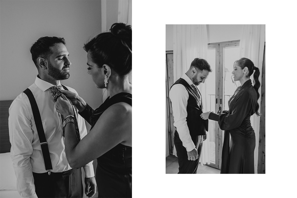 fotografía de boda en Cazorla en las Ruinas de Santa María