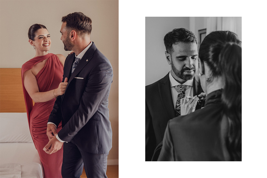 fotografía de boda en Cazorla en las Ruinas de Santa María